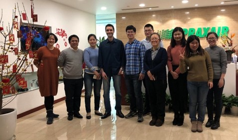 Praxair process team in Shanghai, 2018